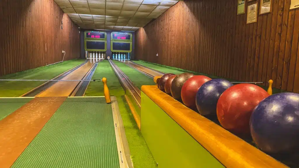 Kegelbahn im Restaurant im Hils